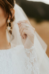 Canvas Print - Bridal details