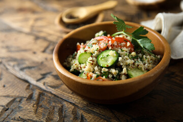 Wall Mural - Homemade vegetable salad with quinoa
