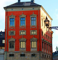 Wall Mural - Stockholm. Sweden. The historical center of the Scandinavian capital with old buildings in the Gamla Stan district.