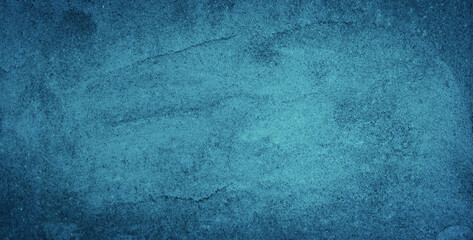 Wall Mural - Abstract Grunge Dark Blue Stucco Wall Background.