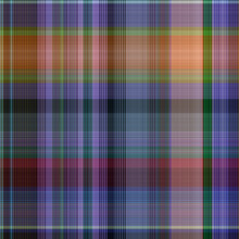 Colorful Winter Masculine Seamless Plaid Texture. Multicolor Space Dyed Effect Checker Background. Woven Tweed Pattern Tile. 