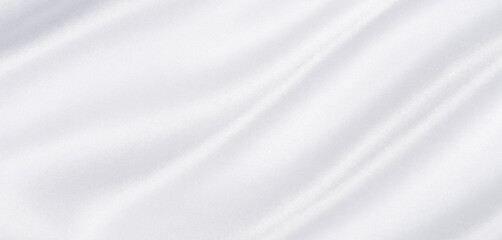 abstract white silk fabric texture background. creases of satin