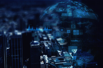 Poster - Innovative technologies image . Mixed media