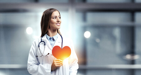 Wall Mural - moderm medicine. cardiology . mixed media