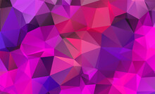 Blue And Purple Geometric Pattern Triangles Polygonal Design For Web And Background, Application
