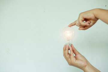 Light bulbs that grow, in the concept of energy in nature.