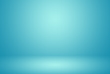 Abstract Blue Template Background. Picture Can Used Web Ad. Blank Space Gradient Wall.