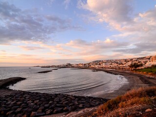 Wall Mural - View of Playa de Fanabe Adeje Tenerife