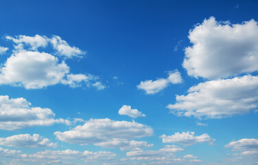 Wall Mural - blue sky background with white clouds
