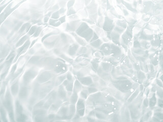 blurred ripple water texture on white background. shadow of water on sunlight. mockup for product, s