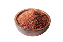 Granulated Sumac Dried In Bowl On White Background
