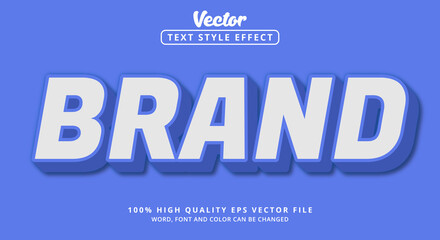 Poster - Editable text effect, Brand text with vintage color style and layered style
