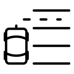 Poster - Car parking zone icon outline vector. Park garage. Space vehicle