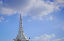Public Pagoda In Temple In Bangkok Thailand