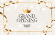 Grand Opening Luxury Invitation Banner Background. Illustration