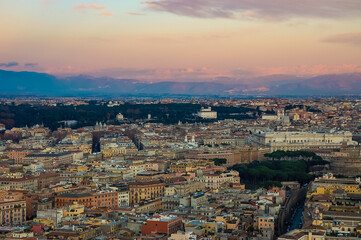 Rome vue depuis la Basilique Saint-Pierre