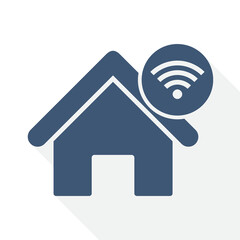 Poster - Simple editable home, house vector icon, flat design internet concept illustration easy to edit