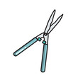 © olegganko - Garden shears brush cutter, simple gardening icon in trendy line style isolated on white background for web apps and mobile concept. Illustration