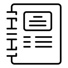 Poster - Notebook workflow icon outline vector. Arrow progress. Manager teamwork
