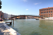 Bridge Ponte della Costituzione at Grand Canal in Venice, Italy