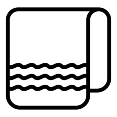 Wall Mural - Shaving towel icon outline vector. Cosmetic care. Bath product