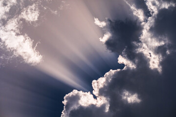 Wall Mural - overcast clouds. storm sky, rainy clouds over horizon