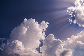 Wall Mural - overcast clouds. storm sky, rainy clouds over horizon