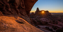 Sunset Through Arches NP