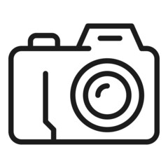 Poster - Photo camera editor icon outline vector. Data scale. Digital zoom