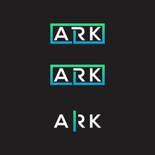 Ark A R K Alphabet Letter Logo Combination