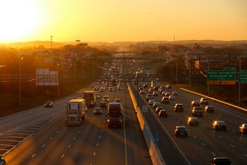 Wall Mural - Thanksgiving Traffic