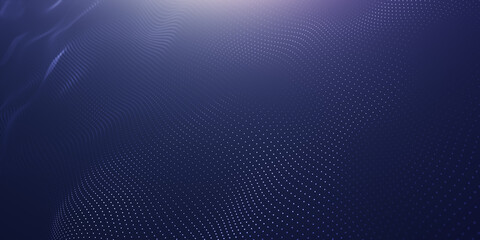 abstract beautiful wave technology background with blue light effect corporate concept. Futuristic point wave. Beautiful wave-shaped array of glowing dots