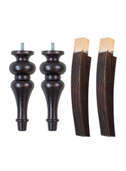 Poster - Wooden furniture legs of dark color