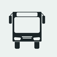 Wall Mural - Bus vector icon illustration sign