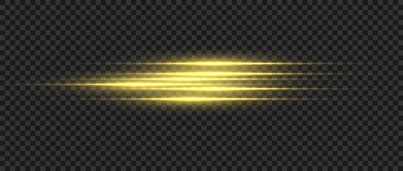 Wall Mural - golden glowing light. gold glow flash with sparcle. vector sunrise effect. realistic shiny beam set