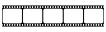 Cinema Film Strip. Blank Retro Filmstrip. Vector Video Recording Movie Concept