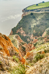 Canvas Print - Barrancas de Burujon, Spain, HDR Image