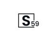 © Rubel - S59, 59S Initial letter logo