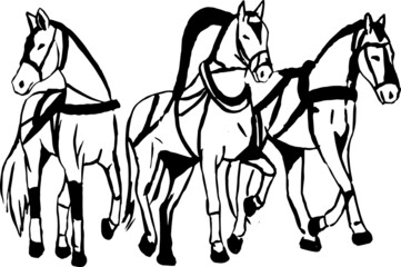  vector illustration. Horse. Horseback riding. Jockey. Illustration.
