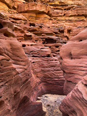 Canvas Print - Beautiful shot of the Colored Canyon in Sinai