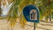Old public payphone on Island Saona in the Dominican Republic