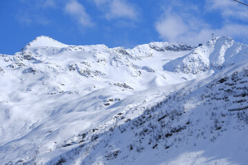 Wall Mural - Beautiful view of the mountains in Andermatt, Switzerland