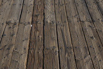 Wall Mural - Closeup of a wooden floor - perfect for background