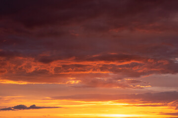 Sticker - Beautiful sky during sunset