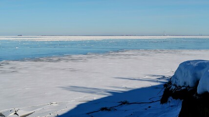 Wall Mural - beach in winter