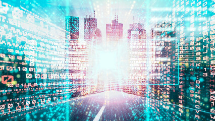 software development, application programming code and tacit computer coding . concept of smart digi