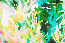 Beautiful Abstract Colorful Watercolor Rainbow