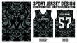 abstract concept front and back pattern jersey template for sports uniform printing or sublimation football, volleyball, basketball, e-sports, cycling, and fishing
