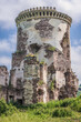 Ruins of tower of Poninski Family Polish castle in former town of Chervonohorod - Chervone, Ukraine