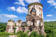 Ruins of Poninski Family Polish castle in former town of Chervonohorod - Chervone, Ukraine